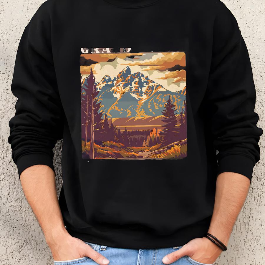 Grand Teton Shirt National Park Shirt Granola Girl Protect Our Parks Hiking Shirt Wyoming Shirt Oversized Shirt Tetons Shirt Sweatshirt
