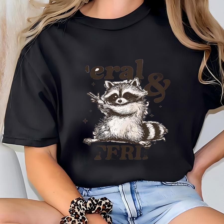 Funny Raccoon Meme Shirt: Post-surgery Hysterectomy Gift, Cotton Tee T-shirt