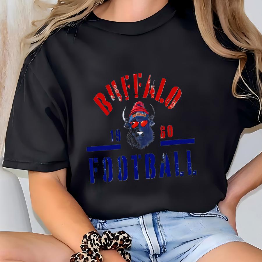 Bills Football Mascot Png, Buffalo Png, Buffalo Football Fan Printable, Bills Themed Football Decor, Football Printable, Football Decor Idea T-shirt