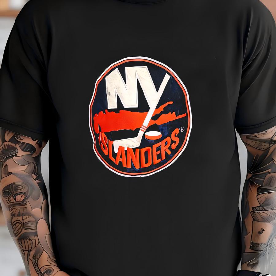 Vintage 1990s New York Islanders Hockey Hoodie Sweatshirt (size Adult Large) T-shirt