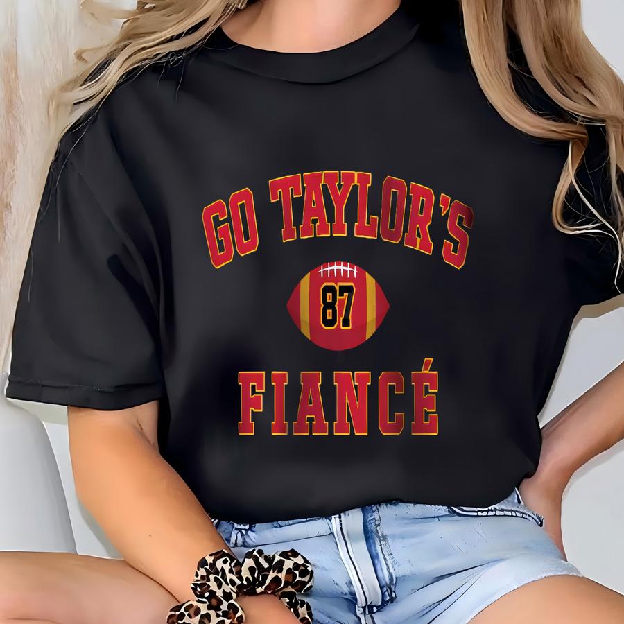 Go Taylor's Fiance Sweatshirt, Vintage Go Taylor's Fiance Tayvis Crewneck, Go Taylors Fiance Shirt, Taylor And Travis Shirt, Kc Fan Gifts T-shirt