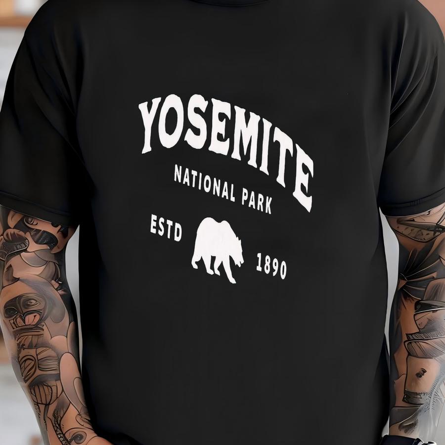 National Park Sweatshirt - Vintage Bear Graphic Hiking Crewneck T-shirt