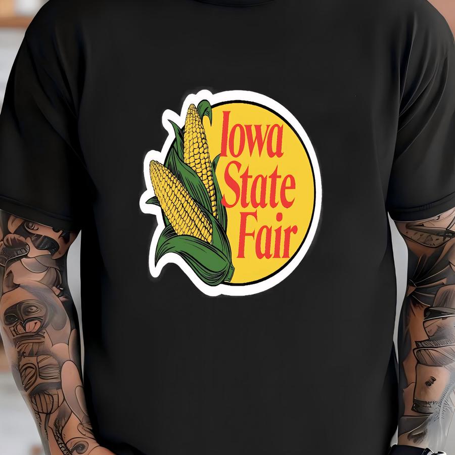 Iowa State Fair Sweet Corn Sticker Shirt