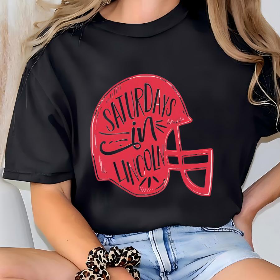 Youth Saturdays In Lincoln Shirt, Kids Nebraska Tshirt, Toddler Nebraska Shirt, Retro Nebraska Hoodie, Nebraska Crewneck For Kids T-shirt