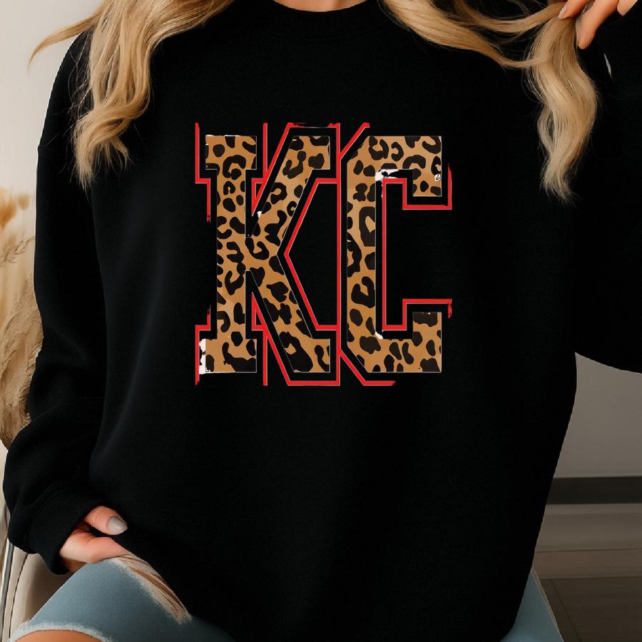 Cheetah Kc Graphic Tee: Kansas City Football T-shirt Sweatshirt