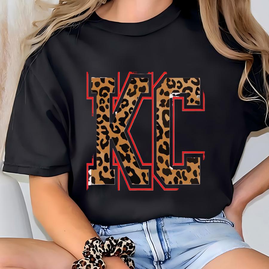 Cheetah Kc Graphic Tee: Kansas City Football Hoodie T-shirt