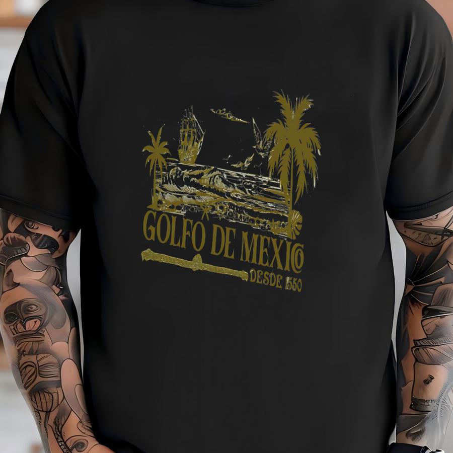 Golfo De Mexico , Political, Resist, Patriotic, Anti , History, Travel, Fdt, , Minimalist, Protester T-shirt