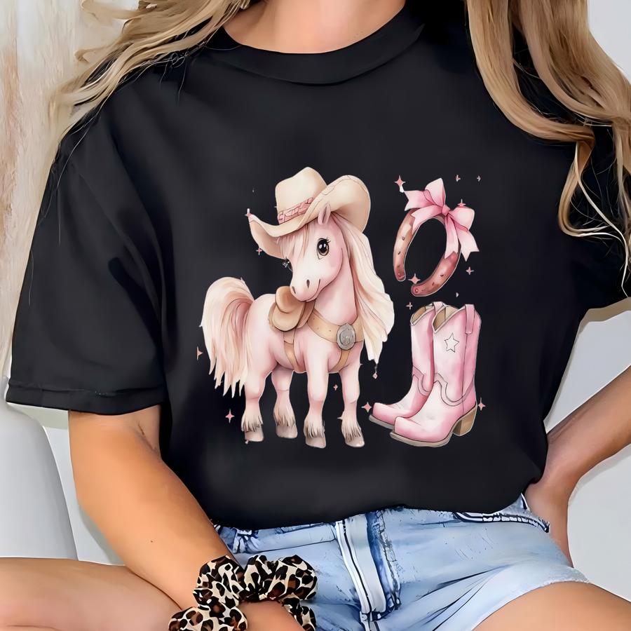 Personalized Babys First Christmas Ornament, Cowgirl First Christmas, Keepsake For New Parents, Western 1st Christmas Ornament New Baby Gift T-shirt
