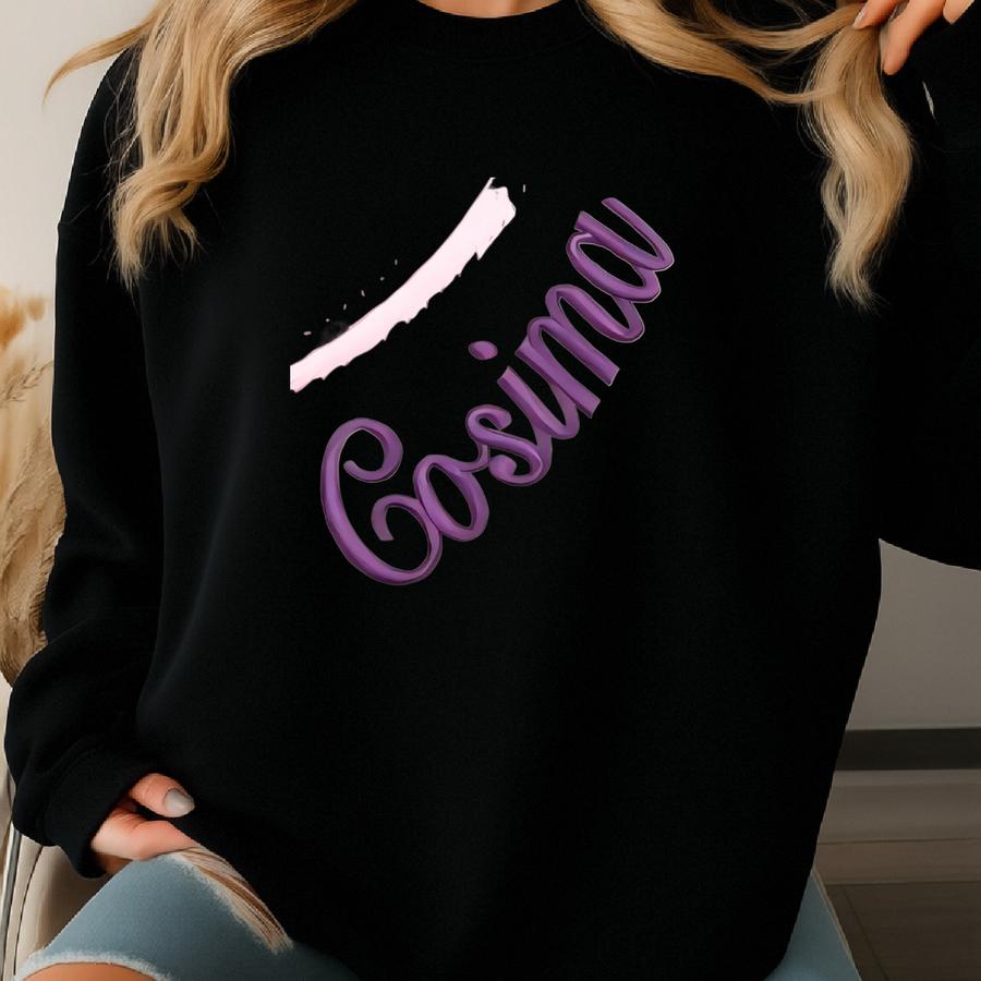 Custom Toddler Sweatshirt: Personalized Kid's Name Crewneck On Neckline Sweatshirt