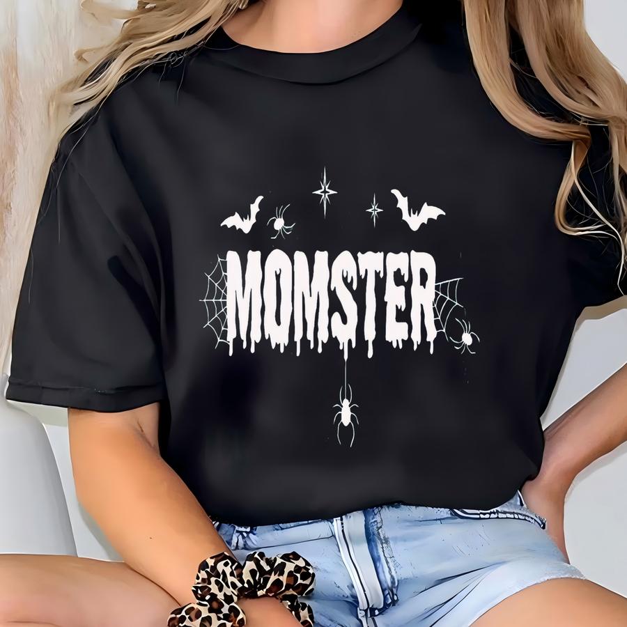 Momster Halloween Sweatshirt: Spooky Season Fall Shirt T-shirt