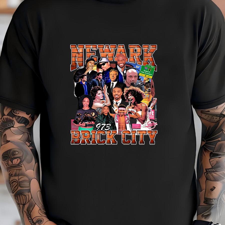 Vintage 90s Newark Brick City Shirt Homage Retro Classic Graphic Tee Bootleg Bestseller Unisex Sport Sweatshirt Gift T-shirt