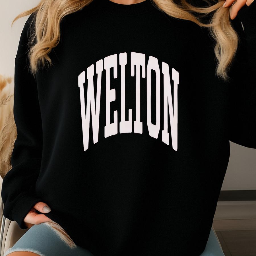 Welton Sweatshirt Collegiate Crewneck Sweater Unisex Sweatshirt