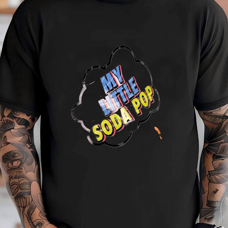 Soda Pop 3d Printed Straw Topper | Colorful Yellow Pink Blue Cup Accessory | Fun Reusable Drink Charm T-shirt