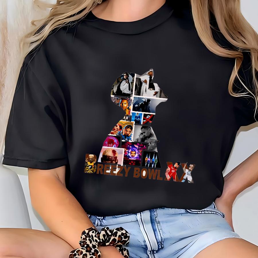 ® Chris Brown Breezy Bowl Xx Shirt, Chris Brown Album Shirt, Cb Tour Shirt, Chris Brown Fan Gift, Chris Brown Graphic Shirt T-shirt