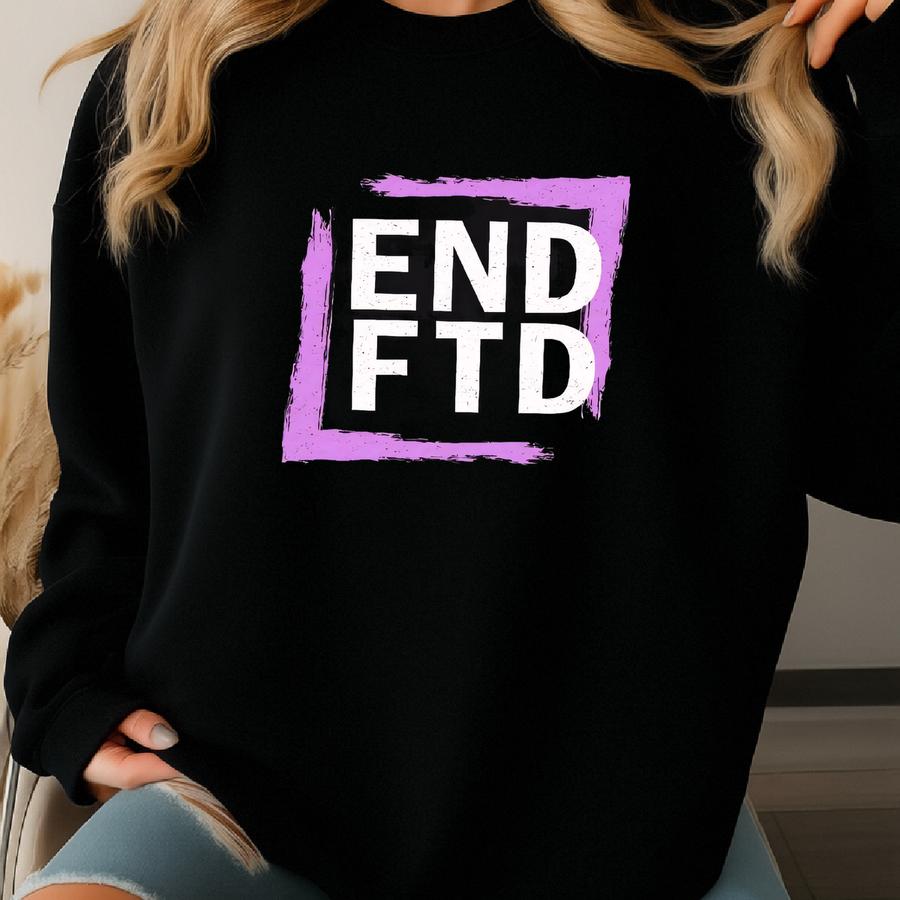 Dementia Awareness T-shirt: End Ftd, Purple Ribbon Tee Sweatshirt