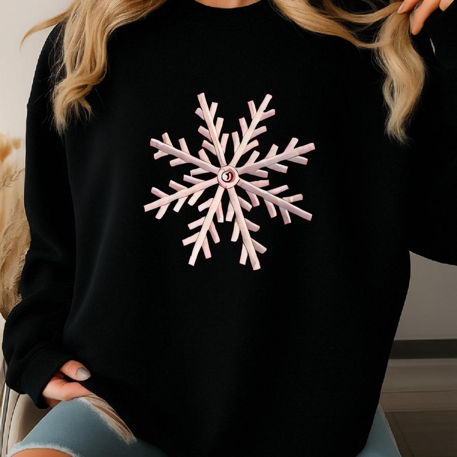 Tree Skirt, Ultra Christmas, Quilted, Cotton And And Embellished Snowflakes Sweatshirt