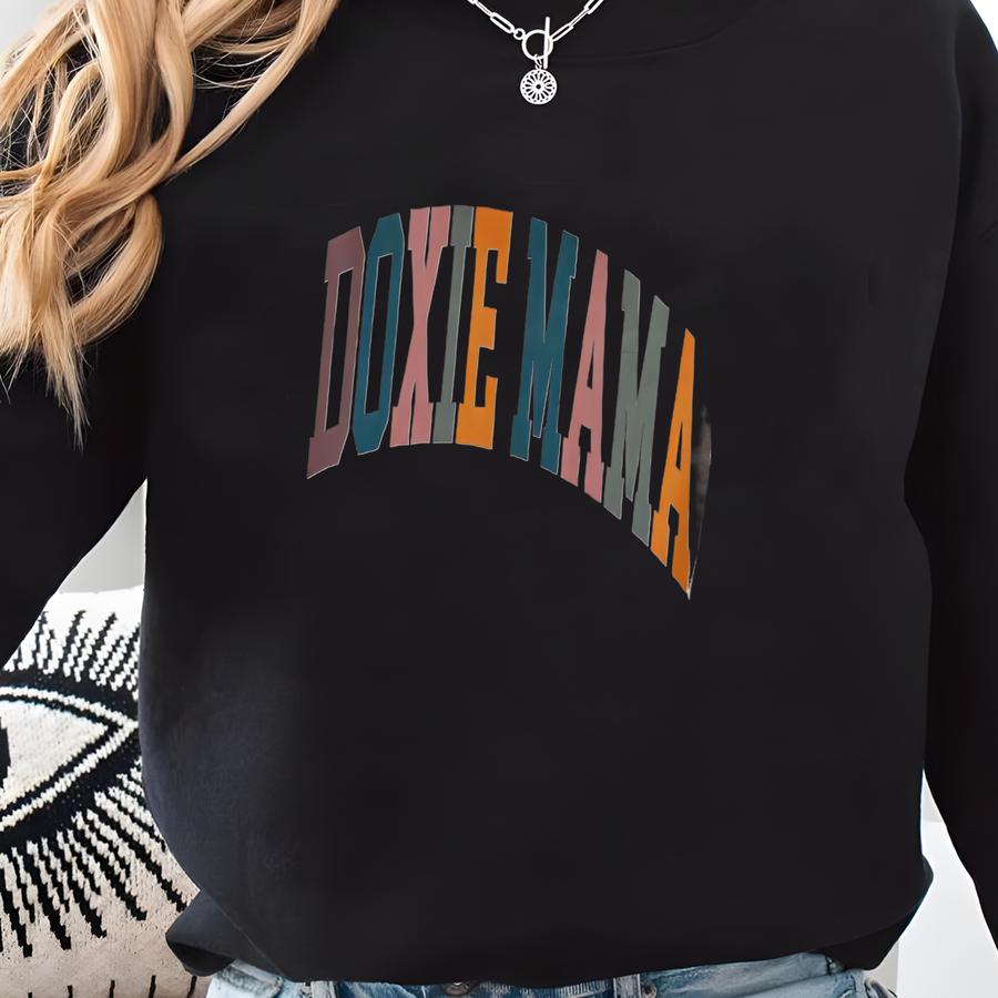 Doxie Mama Sweatshirt, Dachshund Mom Gift, Wiener Dog, Sausage Dog, Unisex Crewneck Sweatshirt Sweatshirt