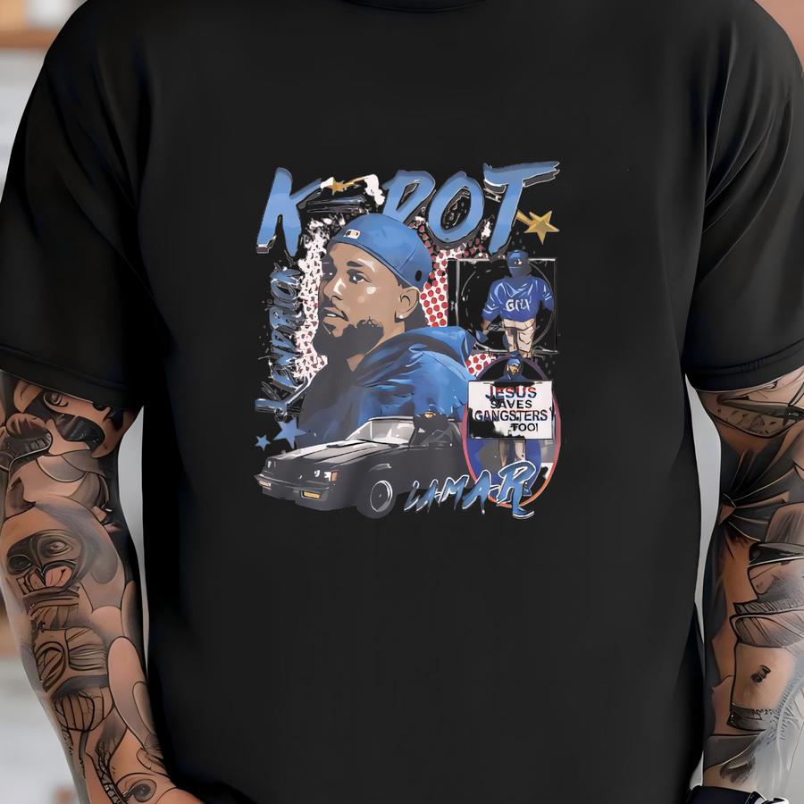 Classic Hip Hop K-dot Jsgt Graphic Tee T-shirt