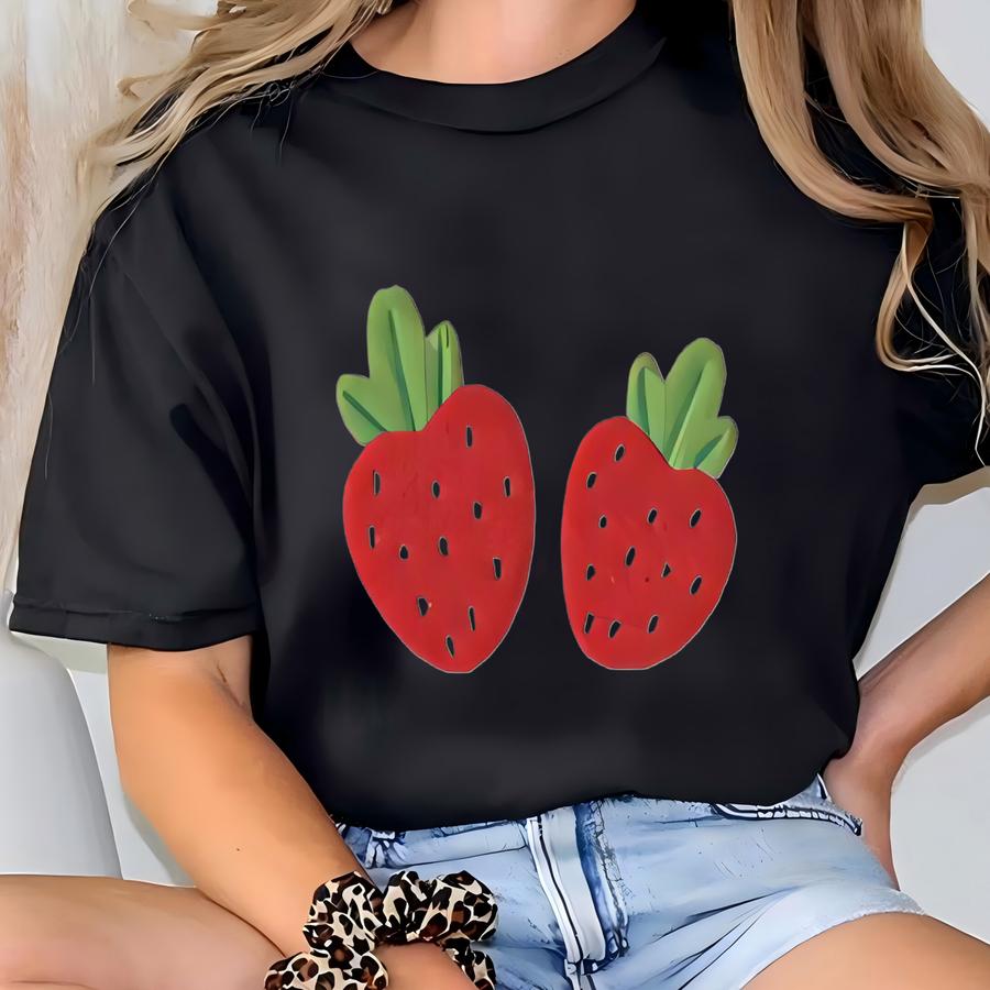 Strawberries Youth Hoodie, Strawberry Kids Tee, Custom Youth Hoodie, Cute Baby Tee, Berries Shirt T-shirt