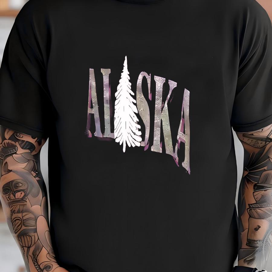 Vintage 1990's Jerzee's Alaska Graphic Hoodie / M To L T-shirt
