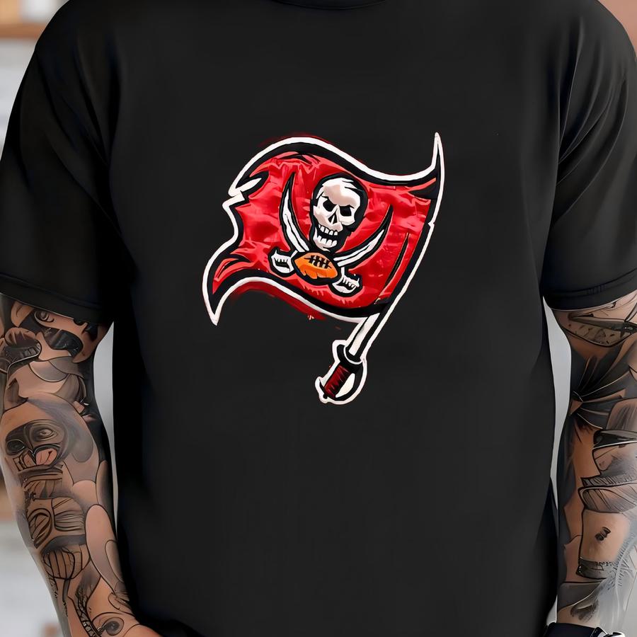 Vintage 1990s Tampa Bay Buccaneers Football Genuine Suede Leather Zip Up Bomber Jacket (size Adult Xl) T-shirt