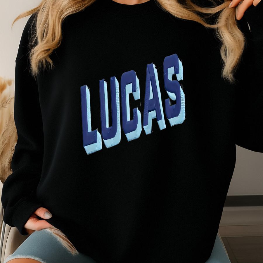 Block Name Toddler Hoodie - Custom Kid Hoodie - Monogram Pullover - Customizable Crewneck Baby - Gift For Kids Sweatshirt