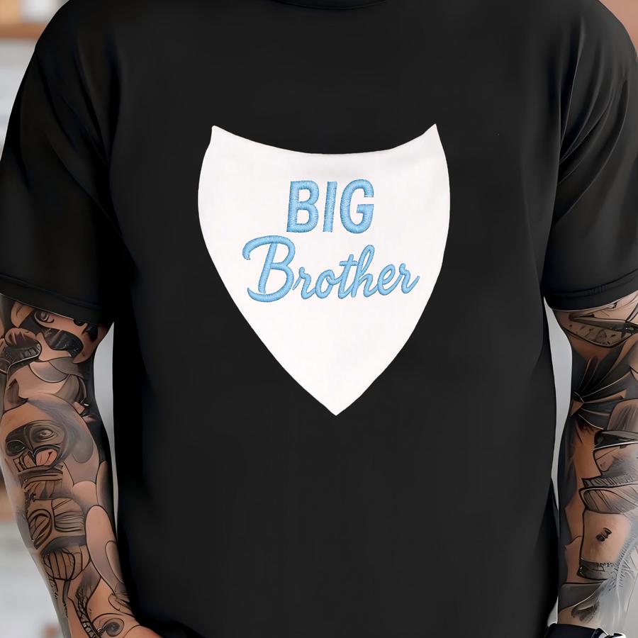 Big Brother Dog Bandana: Pregnancy Announcement Pet Scarf T-shirt