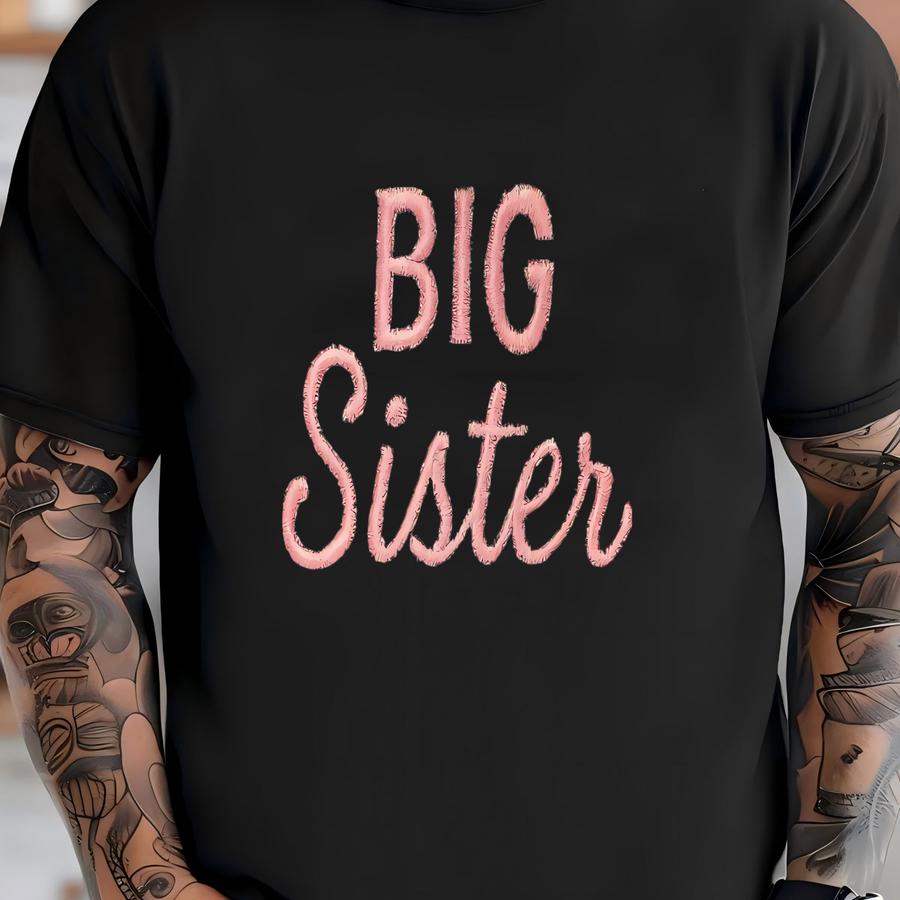 Big Sister Dog Bandana: Pregnancy Announcement Pet Scarf T-shirt