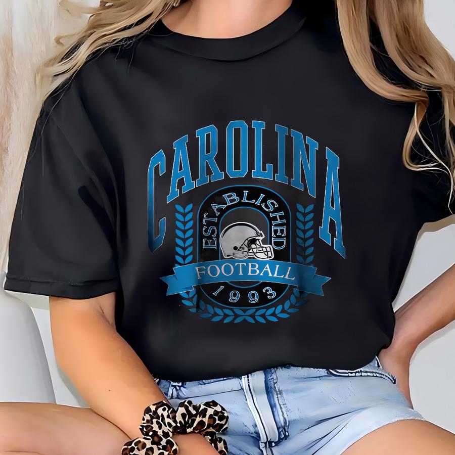 Carolina Football Sweatshirt, Vintage Carolina Football Crewneck, Atlanta Football Shirt, Game Day Apparel, Carolina Football Fan Gifts T-shirt