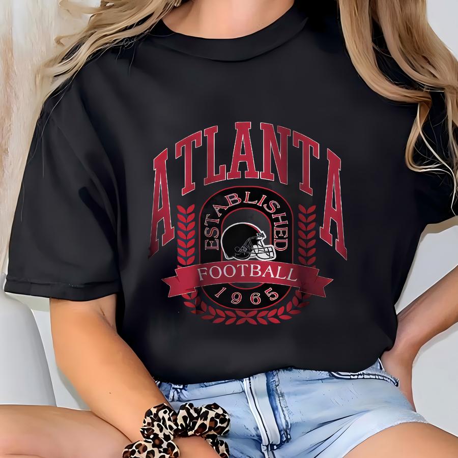 Atlanta Football Sweatshirt, Vintage Style Atlanta Football Crewneck, Atlanta Football Shirt, Game Day Apparel, Atlanta Football Fan Gifts T-shirt