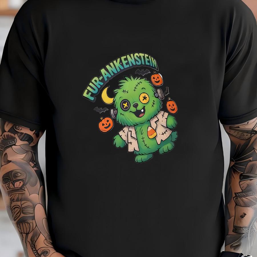 Fur-ankenstein Pet Hoodie: Halloween Dog Costume, Cozy Polyester Sweater T-shirt