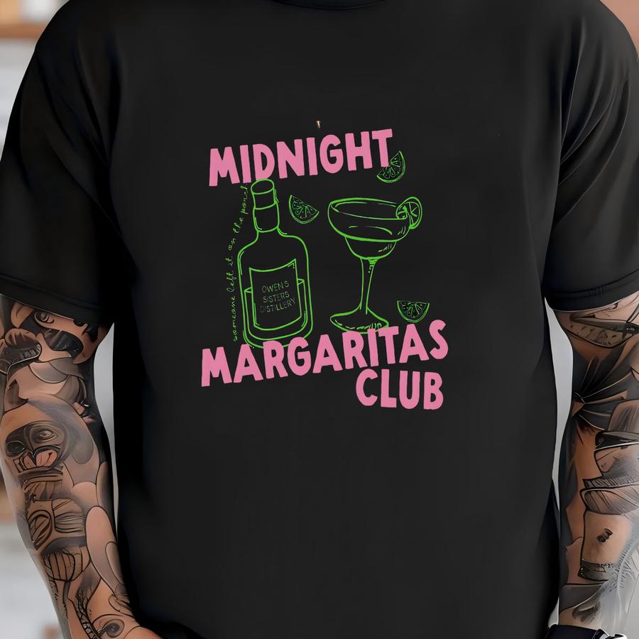 Midnight Margaritas Shirt Tequila Shirts Witchy Tee Midnight Margarita Tshirt Halloween Shirts Drinking Gift Magical Shirts T-shirt