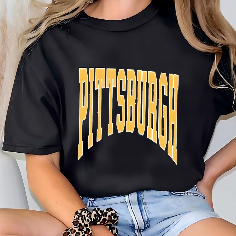 Retro Pittsburgh Hoodie, Retro Pittsburgh Shirt, Vintage Pittsburgh State Pride Tee, Southern Style Hoodie, T-shirt