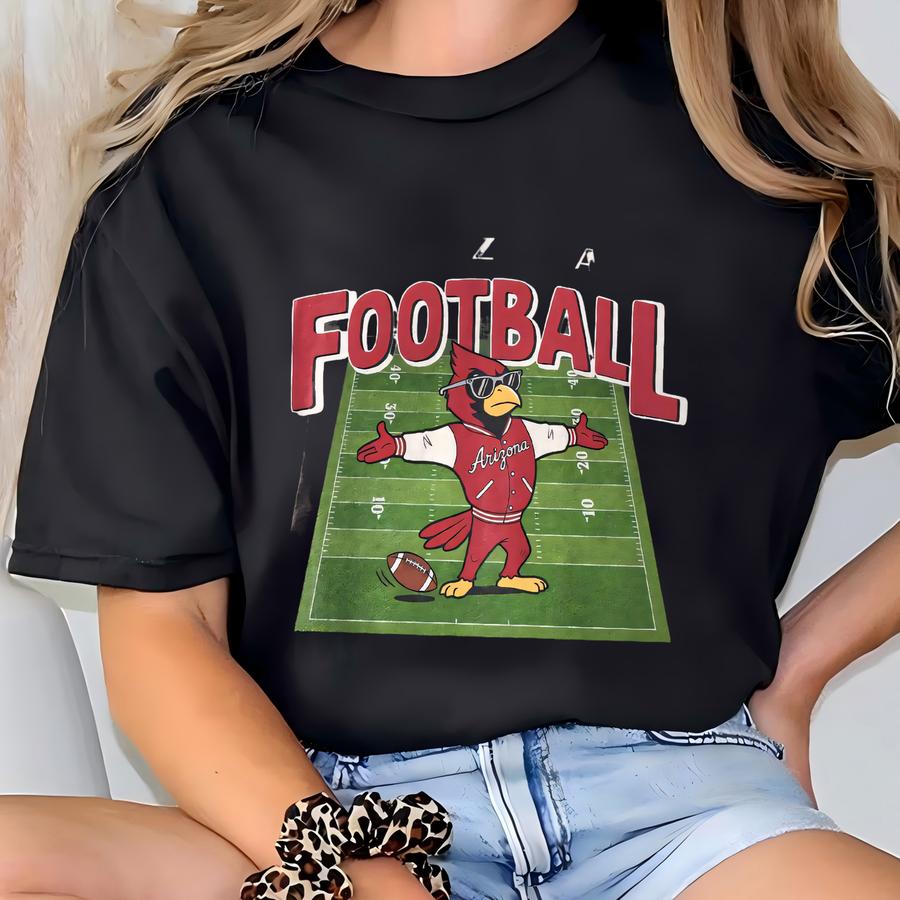 Vintage Arizona Football Shirt, Cardinals Mascot Shirt, Arizona Football Crewneck Tee, Football Shirt, Cardinals Game Day Tee T-shirt