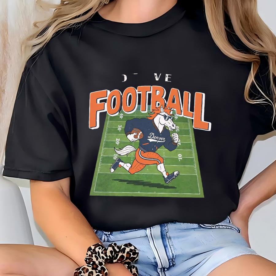 Vintage Denver Broncos Football Shirt, Broncos Mascot Shirt, Denver Football Crewneck Tee,football Shirt,broncos Game Day Tee T-shirt