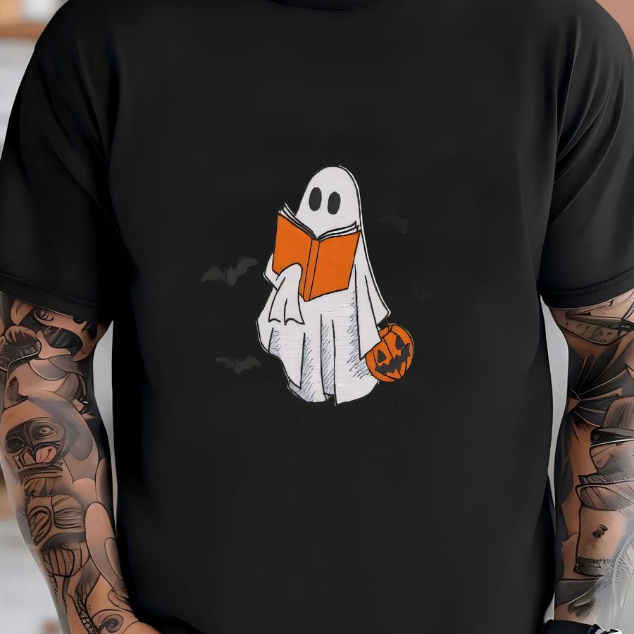 Ghost Sweatshirt, Fall Sweatshirt, Book Ghost Sweater, Halloween Sweatshirt, Booooks Sweatshirt T-shirt
