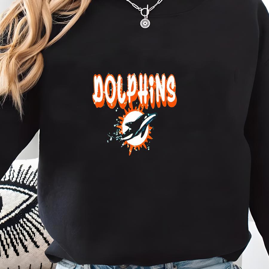 Graffiti Football Sweatshirt: Dtg Printed Crewneck - Game Day Apparel Sweatshirt