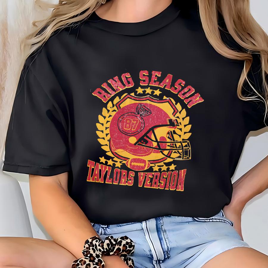 Football Shirt: Taylor's Version, Travis And Taylor, Kansas City Apparel T-shirt