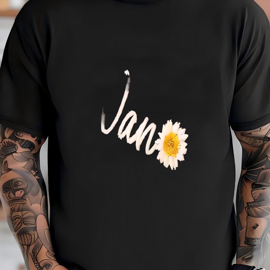 Daisy Custom Text Hat Name Baseball Cap, Monogram Flower Gardening Gift Grandma Mom T-shirt