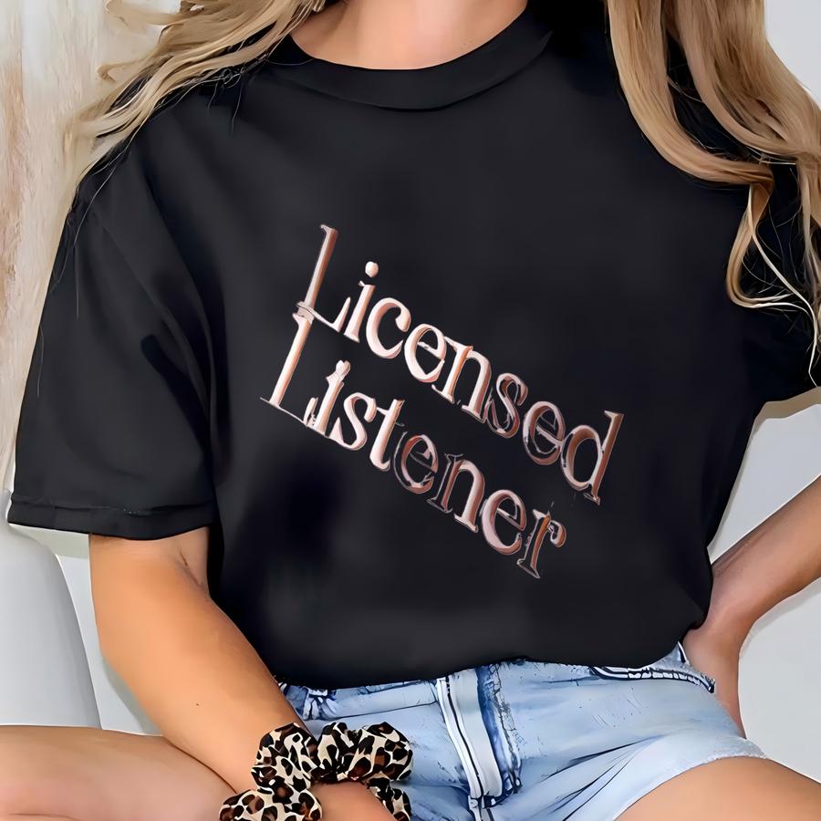 Licensed Listener Tone-on-tone Sweatshirt, Therapists Y Shirt, Mental Health Shirt T-shirt
