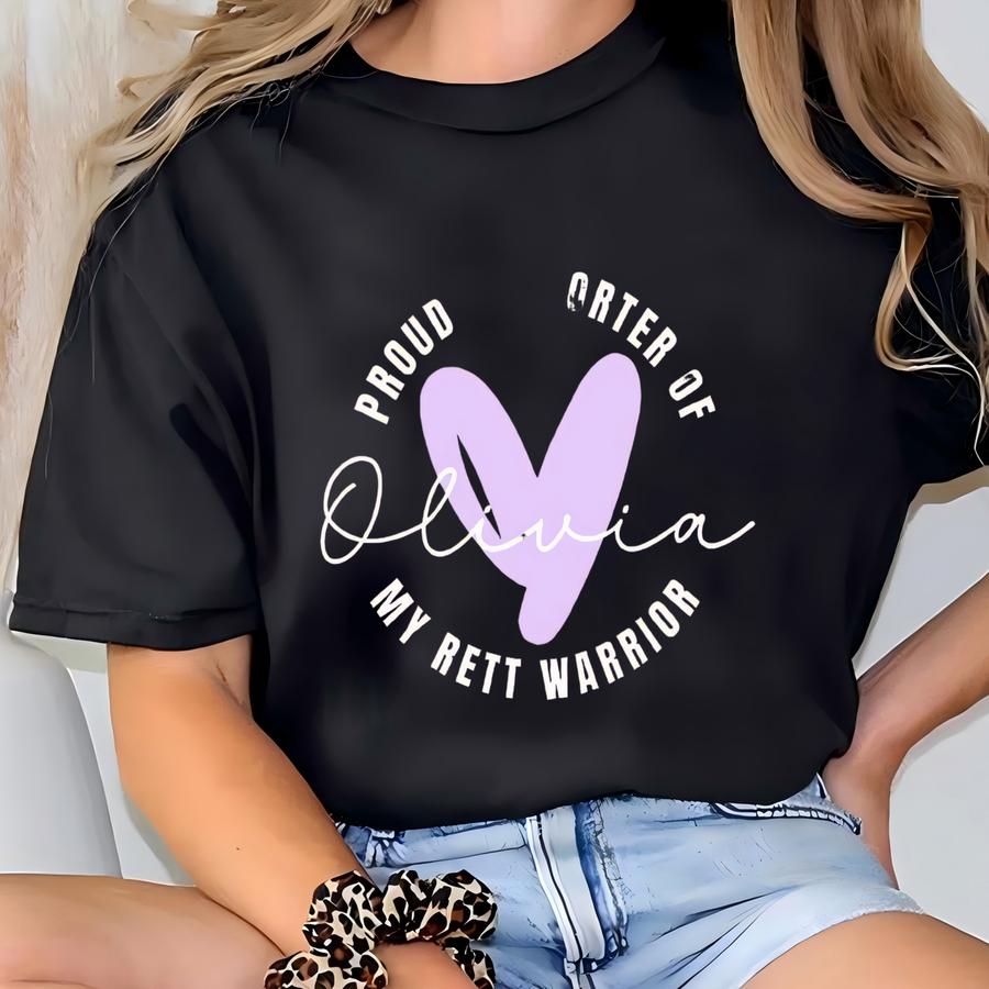 Rhett Syndrome Awareness Shirt Rhett Syndrome Warrior Shirt Rhett Awareness Shirt Rhett Syndrome Shirt Rhett Syndrome T Shirt T-shirt