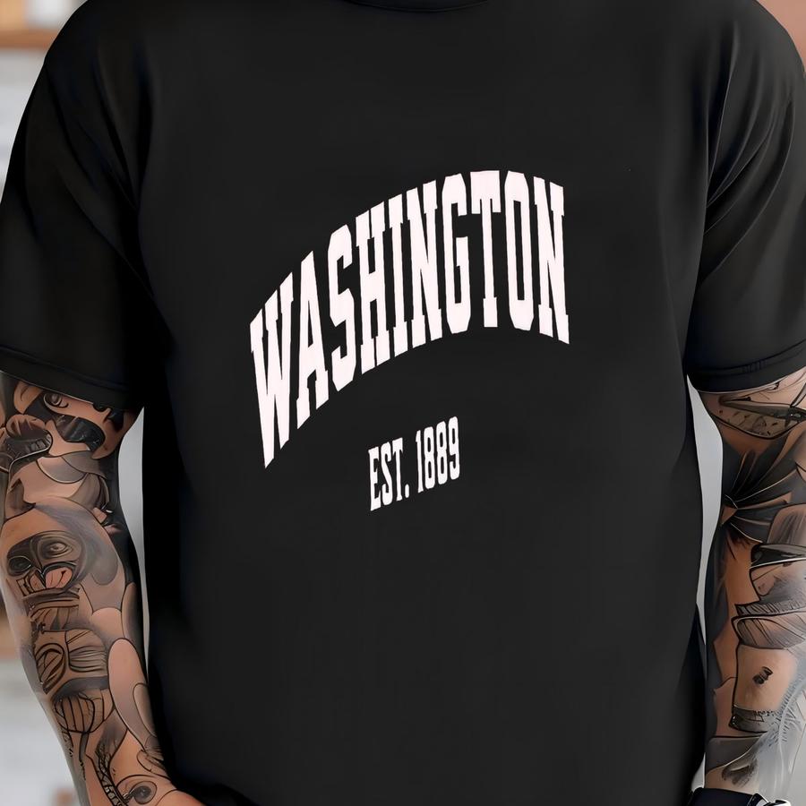 Vintage Washington Shirt - Retro State Pride Hoodie - Hiking-camping Apparel For Women - Men T-shirt