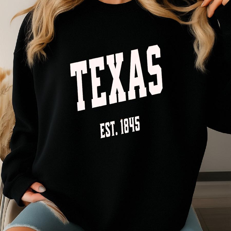 Vintage Texas T-shirt - Retro State Pride Hiking Apparel Sweatshirt