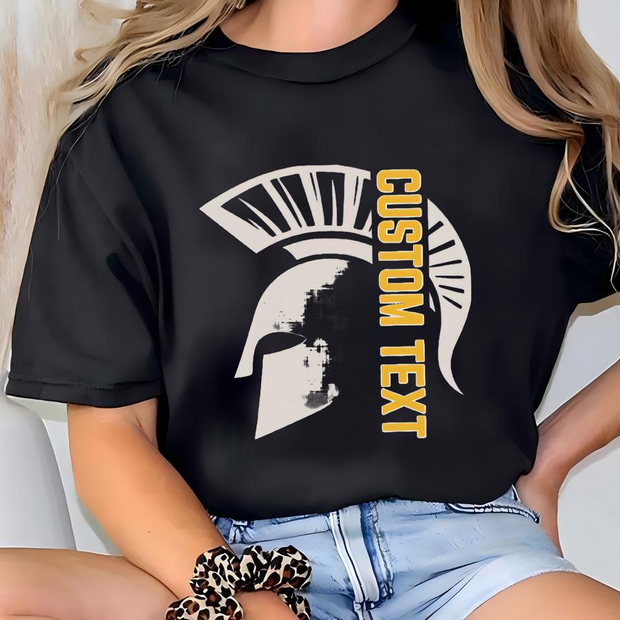 Personalized Trojans Mascot Shirt, Gameday Trojans Shirt, Custom Team Sports Apparel, Custom Trojans Team Shirt, Custom Mom Team Shirt T-shirt