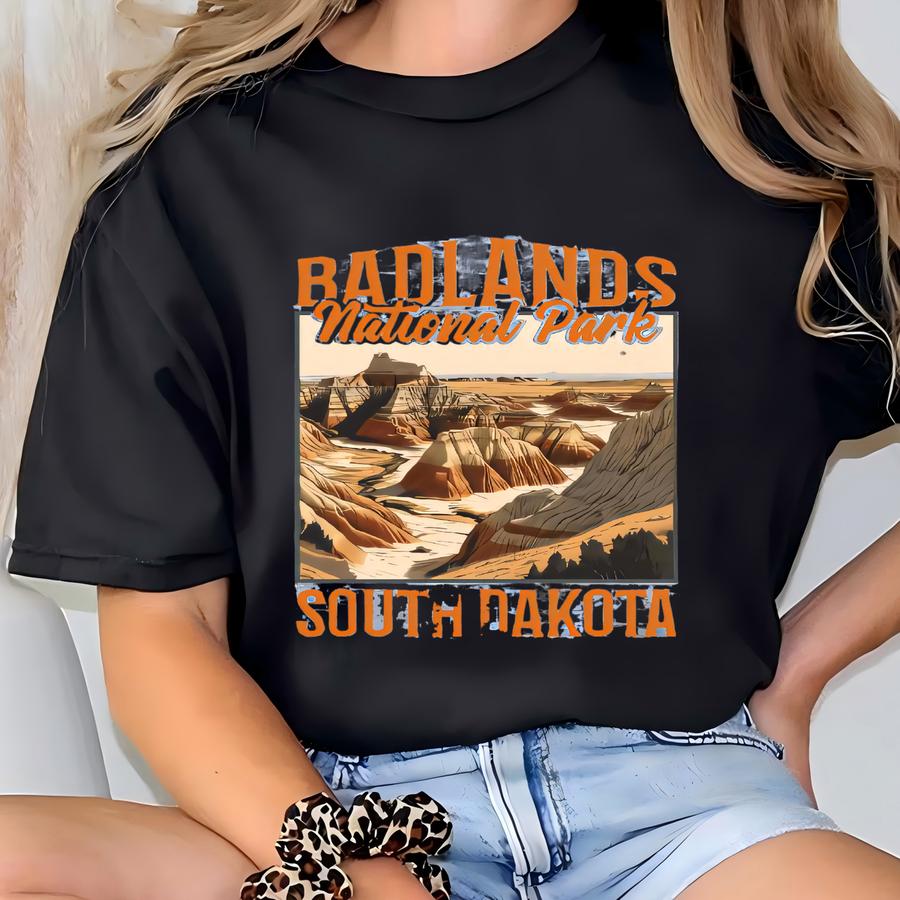 Badlands National Park Hoodie, South Dakota State Hoodie, Badlands National Park Trip Gift, Hiking Tee, National Park Trip Sweatshirt T-shirt