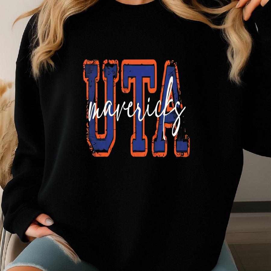 Uta - Mavericks School Spirit Tee On  Sweatshirt