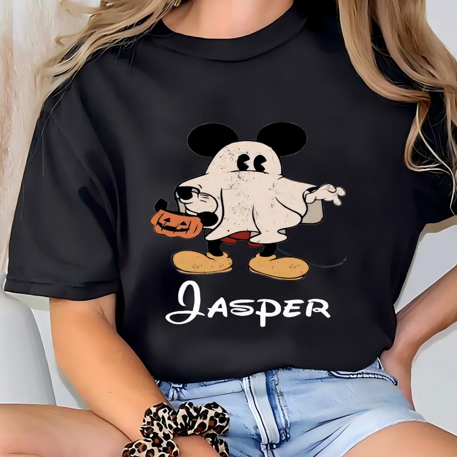 Trick Or Treats, Spooky, Personalized Ghost ,custom Halloween Tee , And Tee, Trip Gift T-shirt