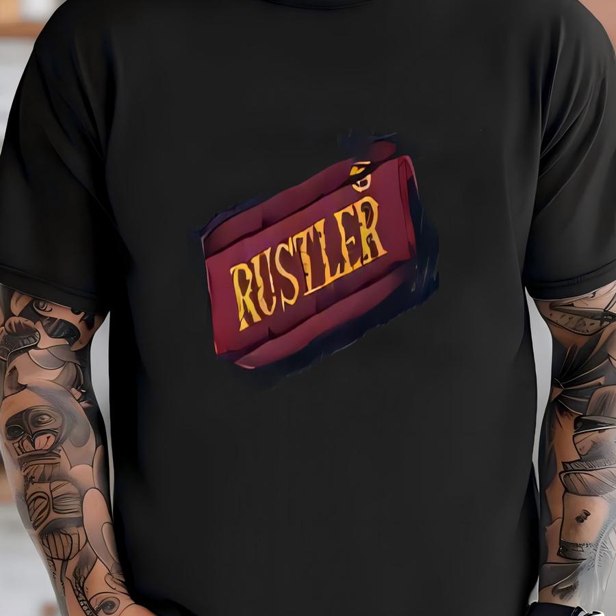 Vintage 80s Rustler Distressed Denim Jeans: Grunge Western Style (32x31) T-shirt