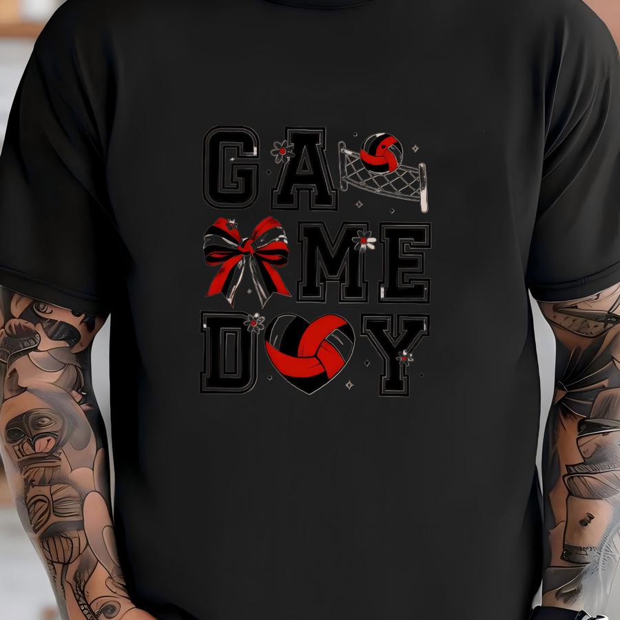 Volleyball Game Day Baby Romper, Volleyball Mom Outfit, Cute Volleyball Mama Bodysuit, Coquette Bow Baby Clothes, Sports Baby Shower Gift T-shirt