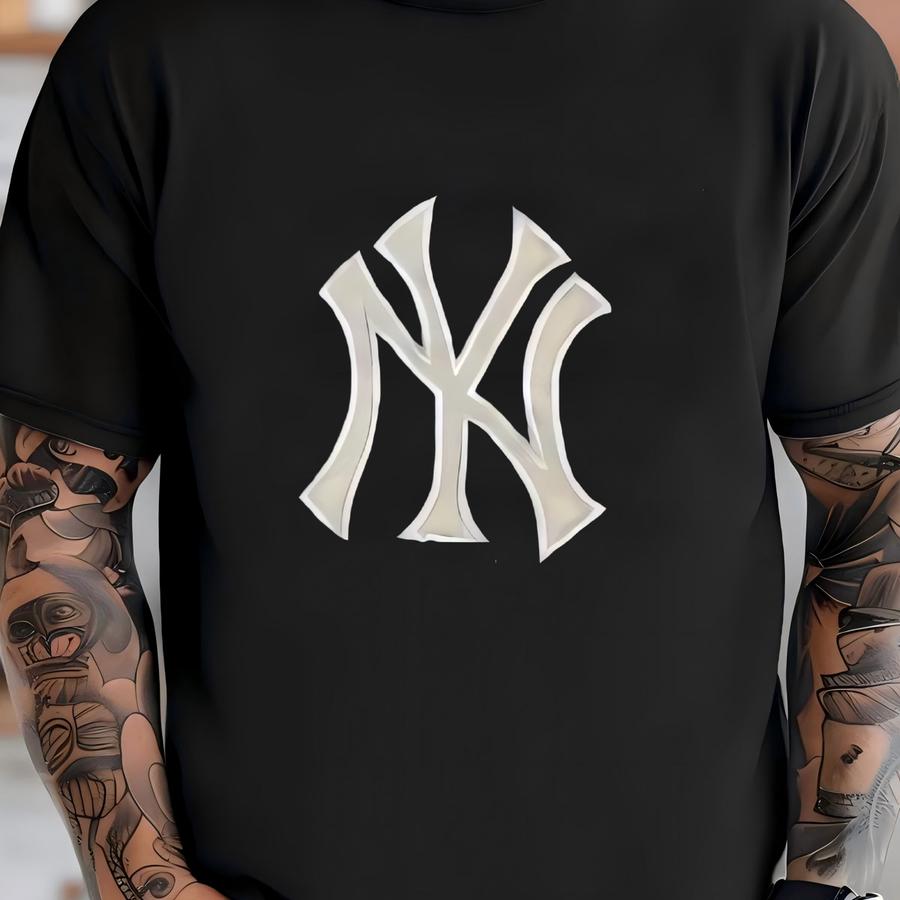 Vintage 90s Varsity Jacket: Mlb Black Leather, Size Medium T-shirt